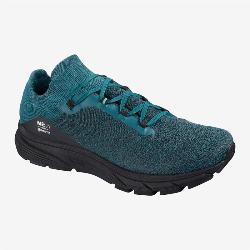Salomon GTX 3D FIT ROAD LTD Mens Running Shoes Turquoise UK NWCJ